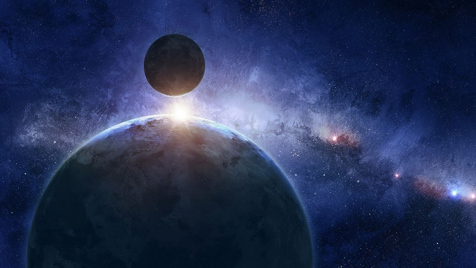 Pianeti allineati nello spazio, 1600x900 HD, Desktop