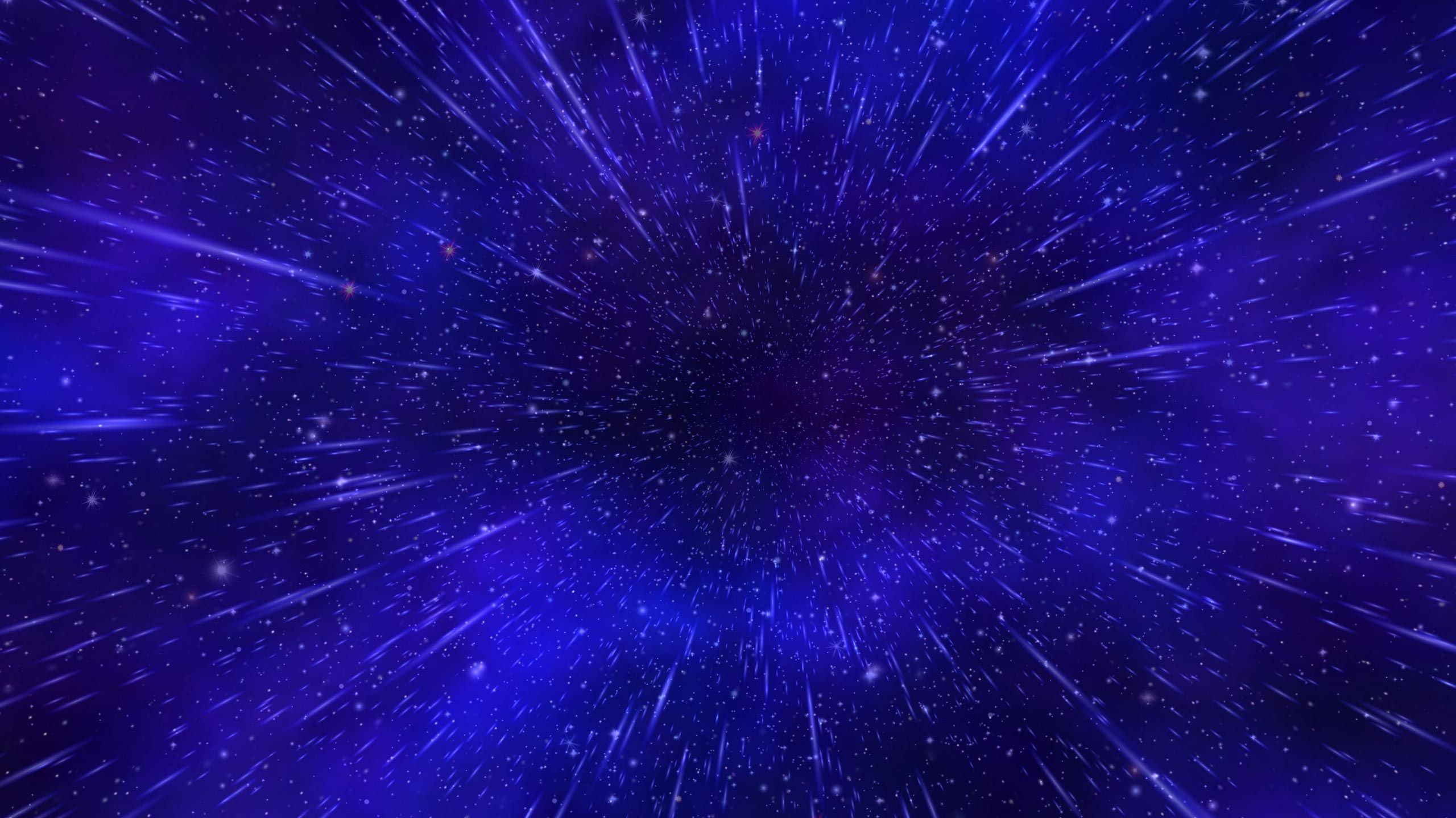 Iperspazio stelle blu viola, 2560x1440 1440p, Monitor Gaming