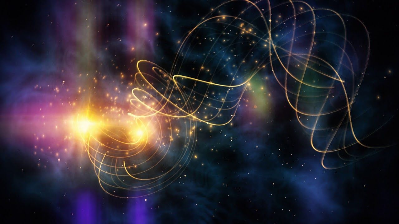 Onda luminosa nello spazio, 1280x720 720p, PC