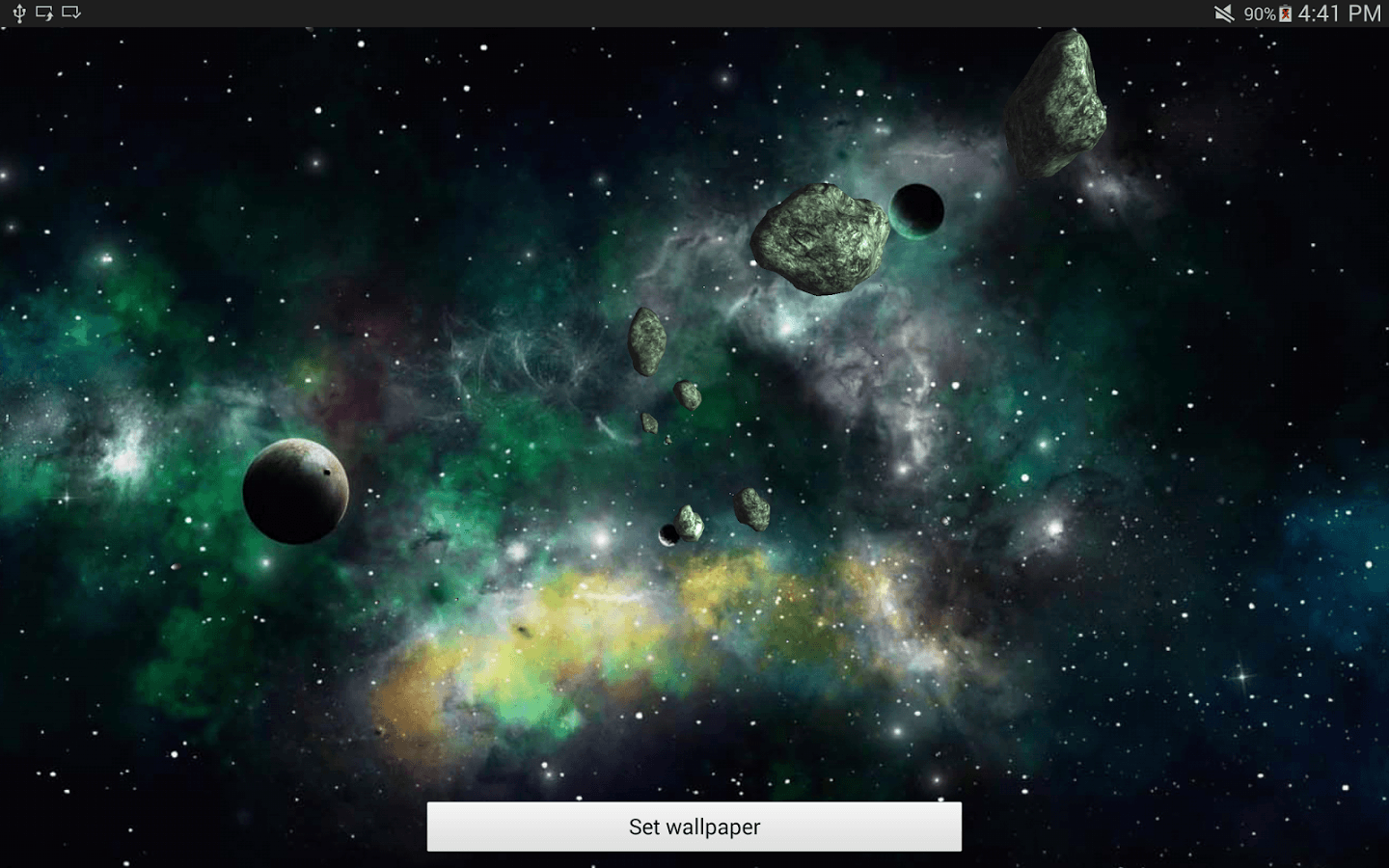 Galassia verde con asteroidi, 1440x900 720p, MacBook Air