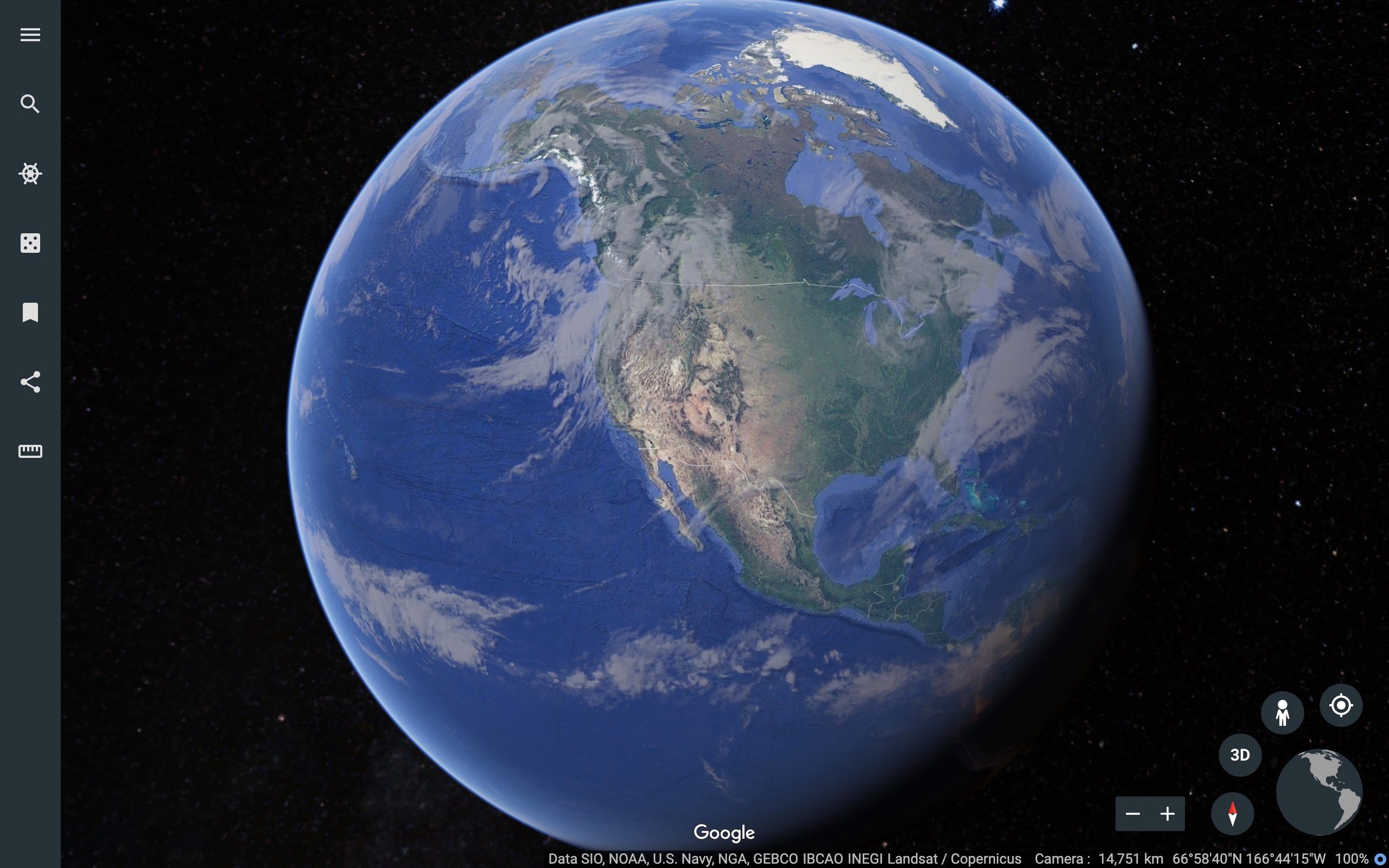 Google Earth pianeta Terra, 2560x1600 WQXGA, Desktop