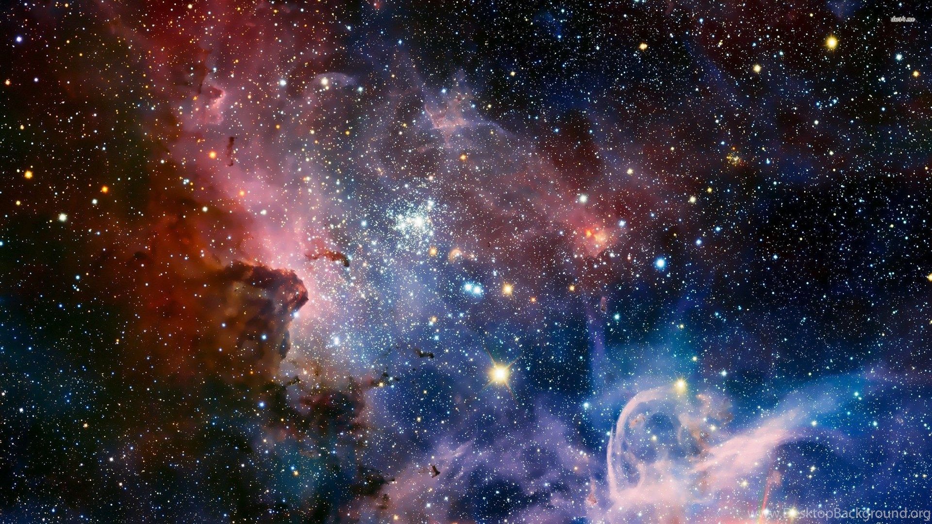 Nebulosa colorata nello spazio, 1920x1080 1080p, Laptop
