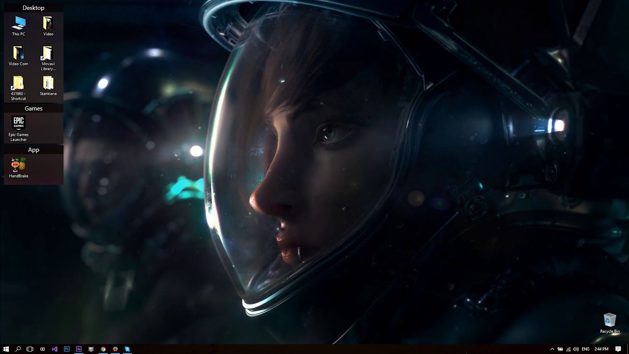 Astronauta con casco spaziale, 1280x720 720p, iMac