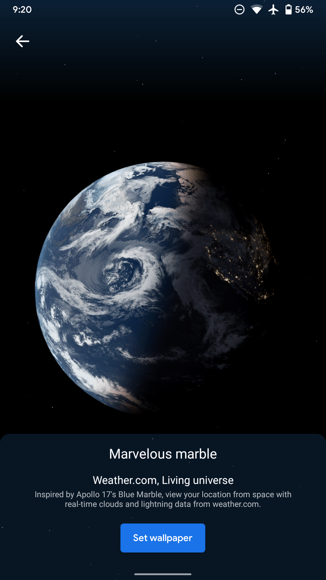 Terra vista dallo spazio, 1080x1920 Full HD Verticale, iPhone