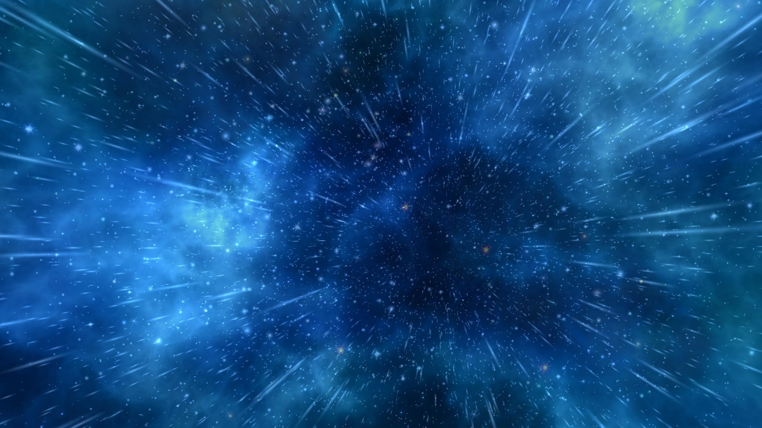 Spazio blu con stelle, 2560x1440 2K, Desktop