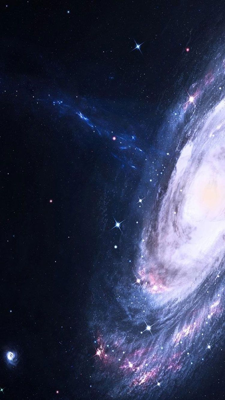 Galassia a spirale nello spazio, 750x1334 Full HD Verticale, iPhone