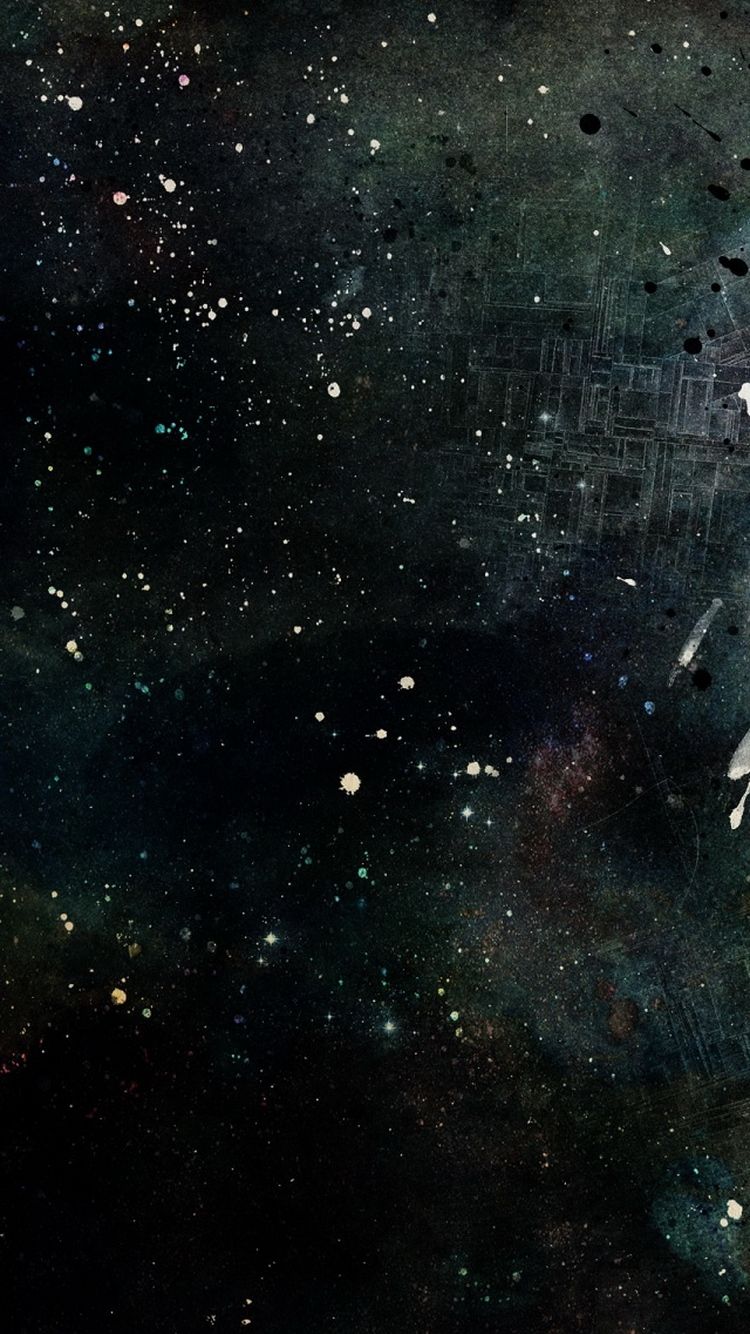 Cielo stellato scuro spazio, 750x1334 Verticale, iPhone Pro Max