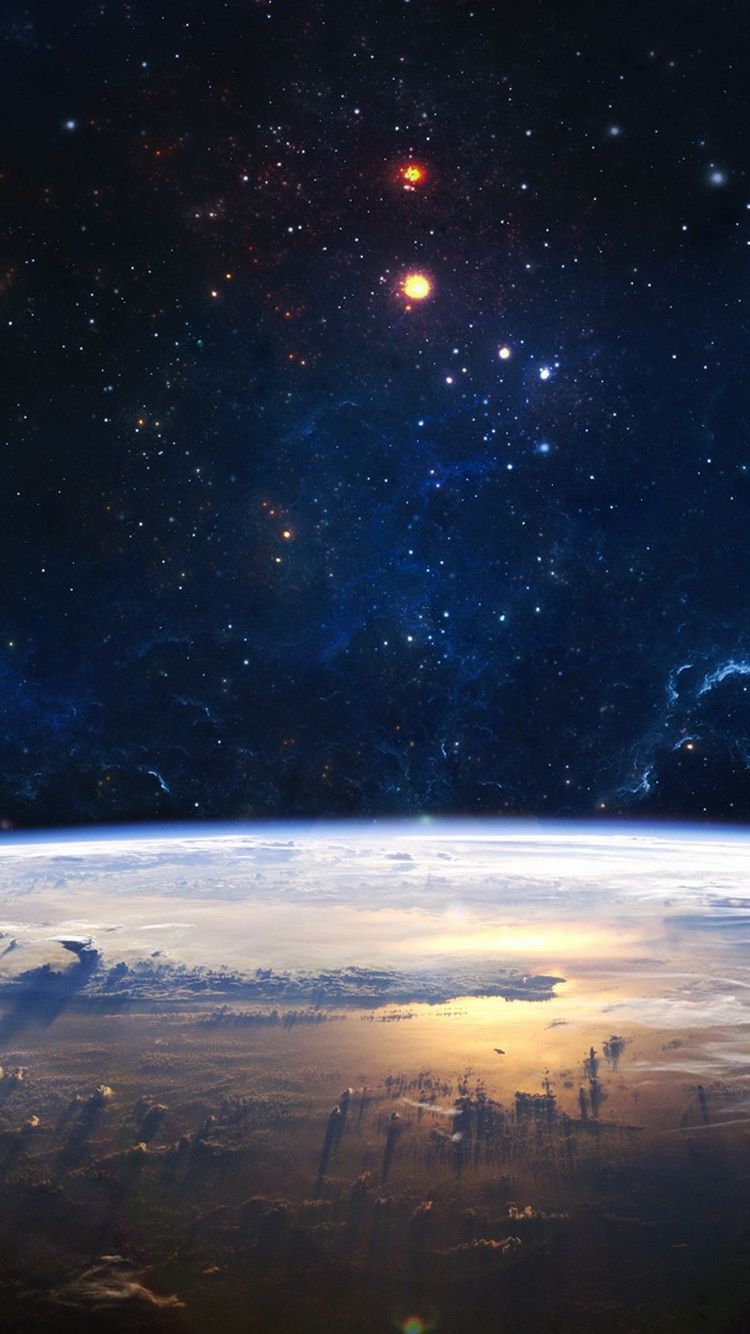 Pianeta Terra vista spaziale, 750x1334 Full HD Verticale, iPhone Plus