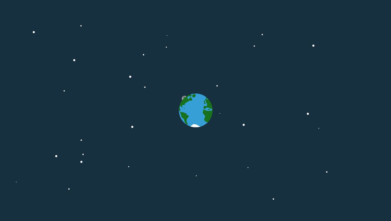Terra minimalista tra stelle, 1360x768 720p, HP Laptop