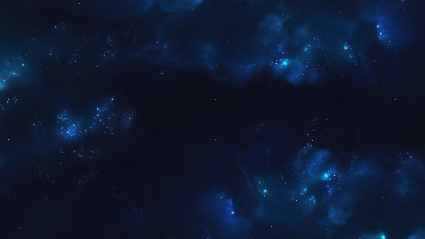 Nebulosa blu spazio stellato, 1366x768 720p, Dell XPS