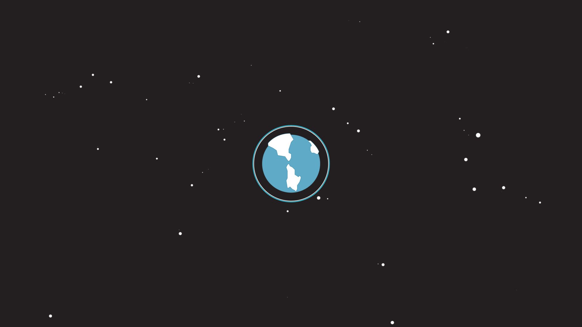 Terra minimalista tra stelle, 1920x1080 1080p, Ultrabook