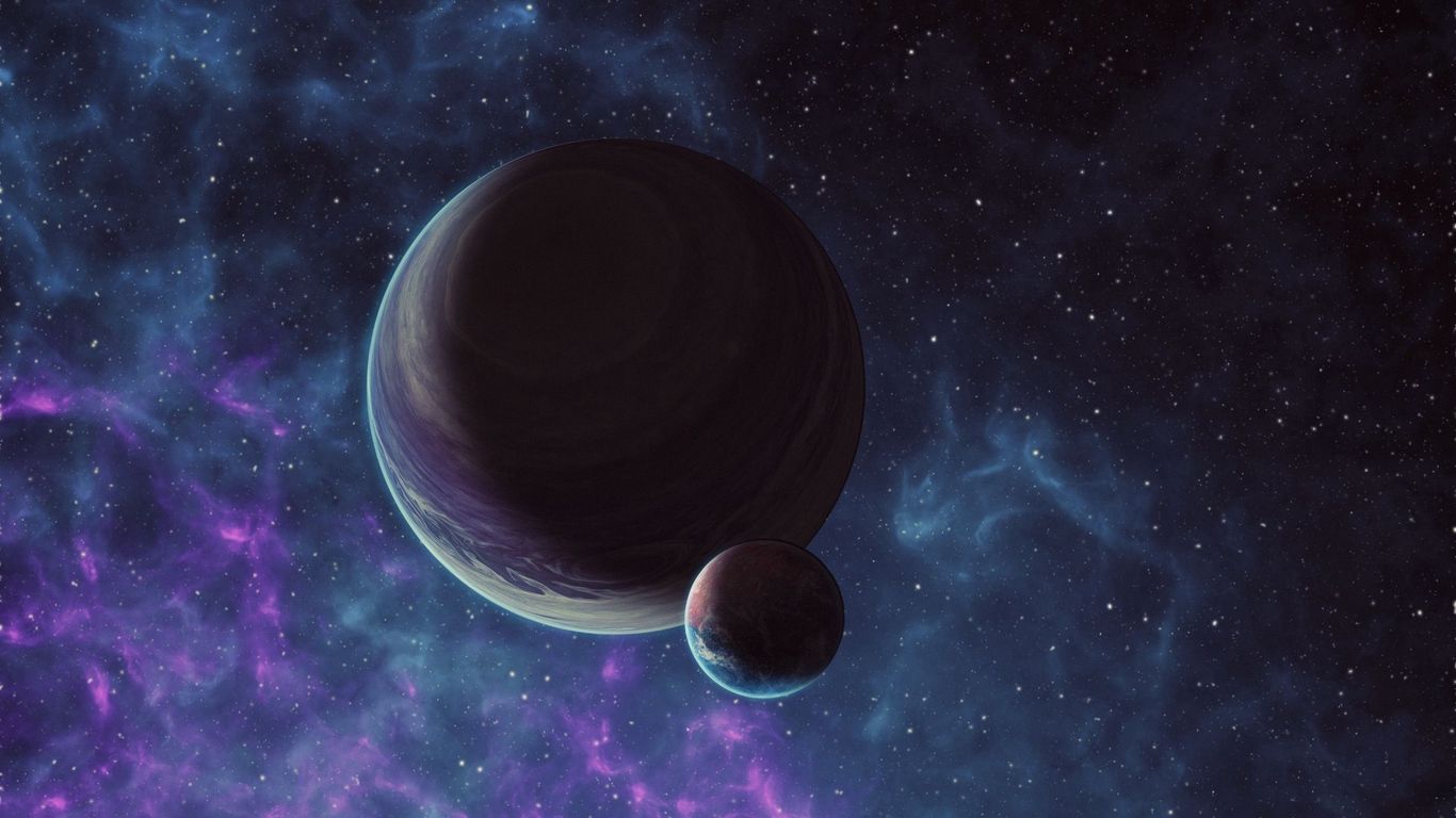 Pianeti e satellite nello spazio, 1366x768 HD, Acer Nitro