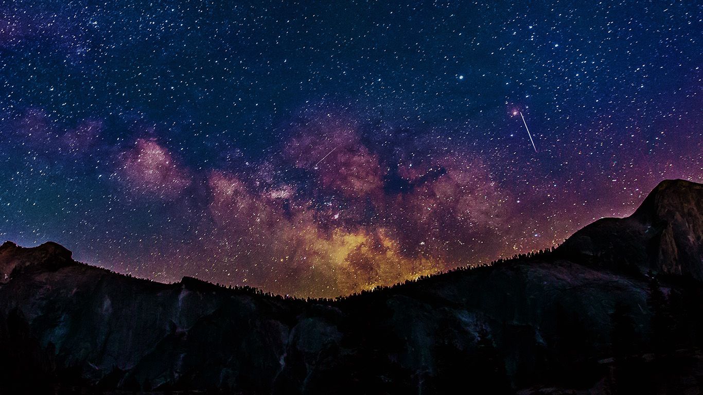 Via Lattea cielo notturno stellato, 1366x768 720p, Ultrabook