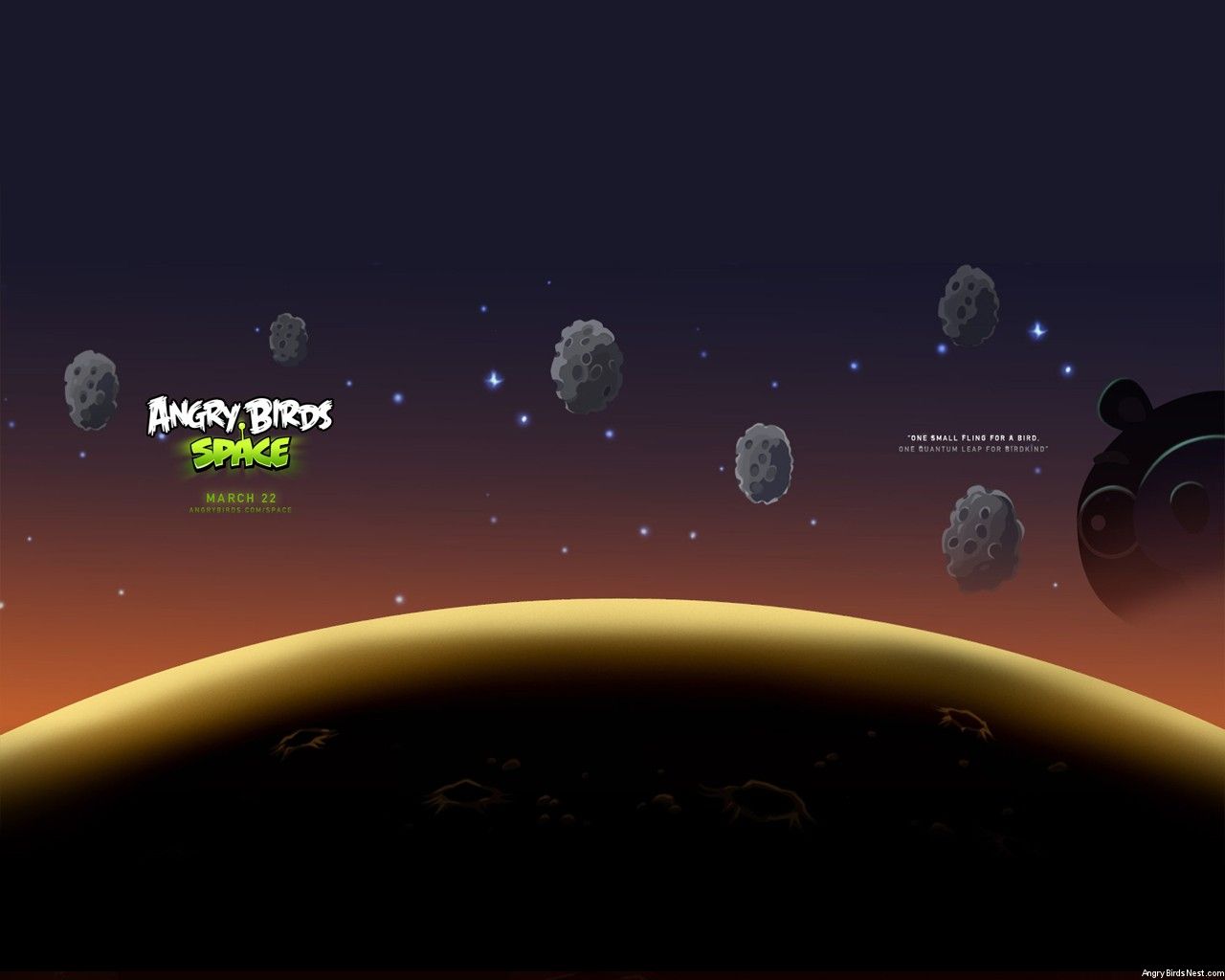 Angry Birds Space asteroidi pianeta, 1280x1024 HD, Lenovo Legion