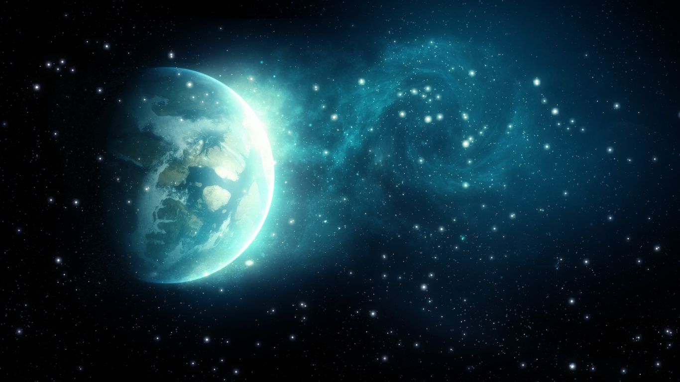 Pianeta blu nello spazio, 1366x768 720p, Dell XPS