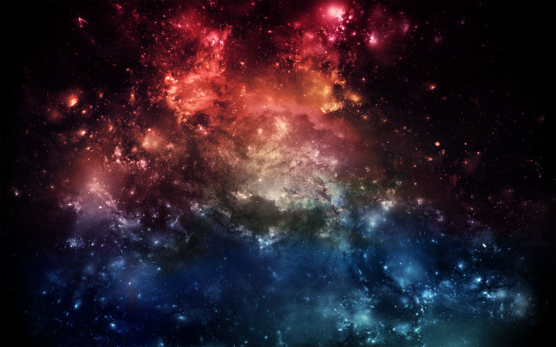 Nebulosa colorata nello spazio, 1920x1200 WUXGA, Laptop
