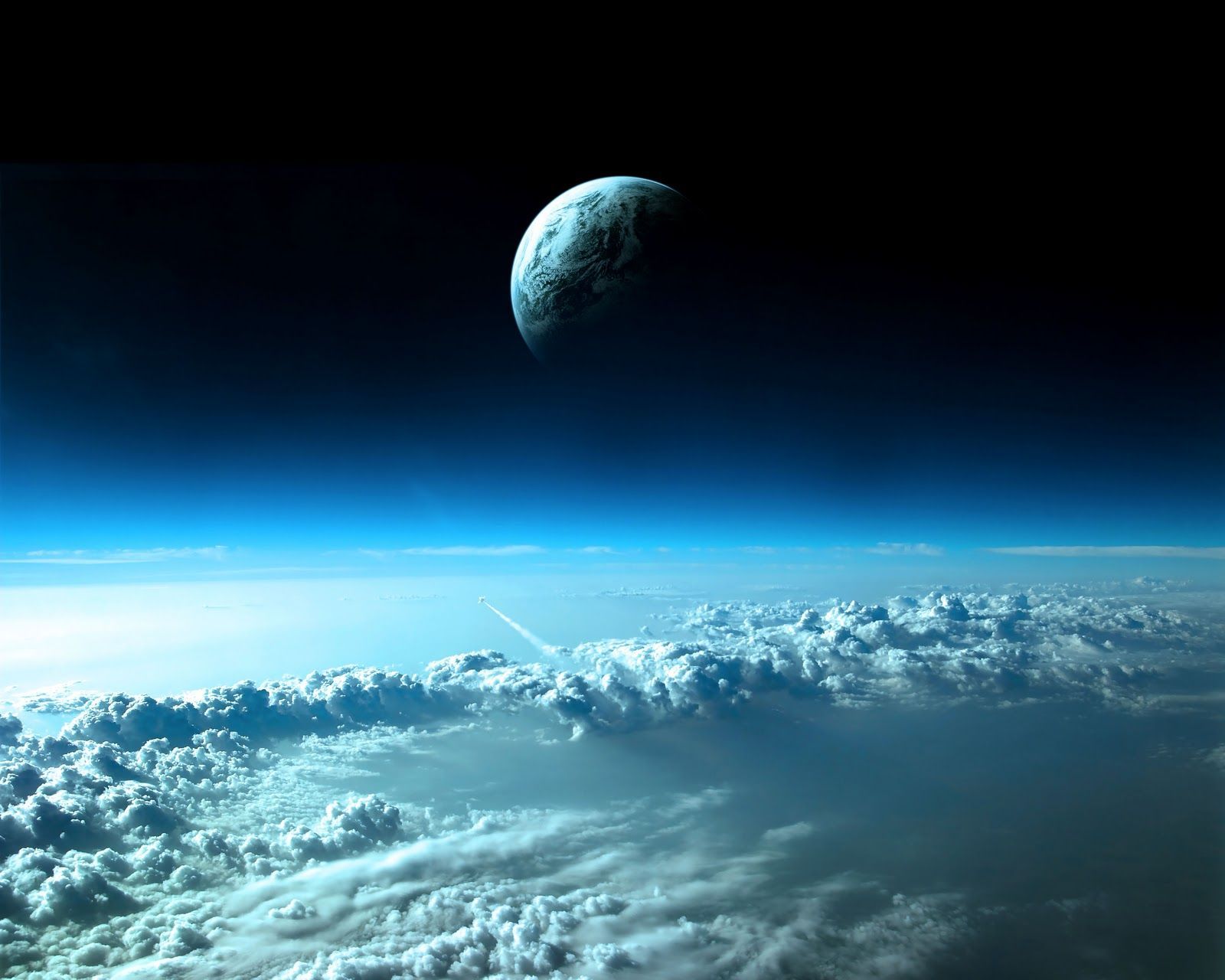 Pianeta terra vista spazio nuvole, 1600x1280 HD, Desktop