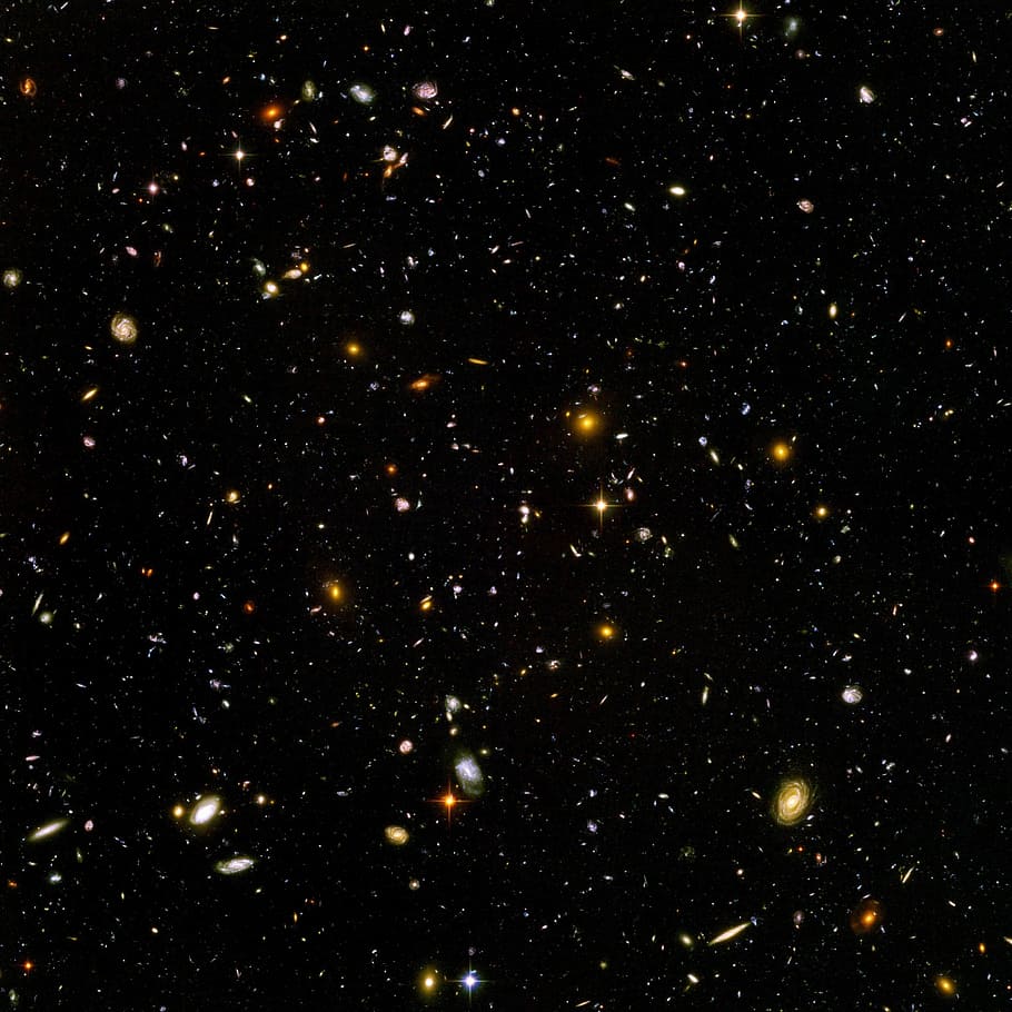 Campo profondo galassie spaziali, 910x910 HD, Desktop