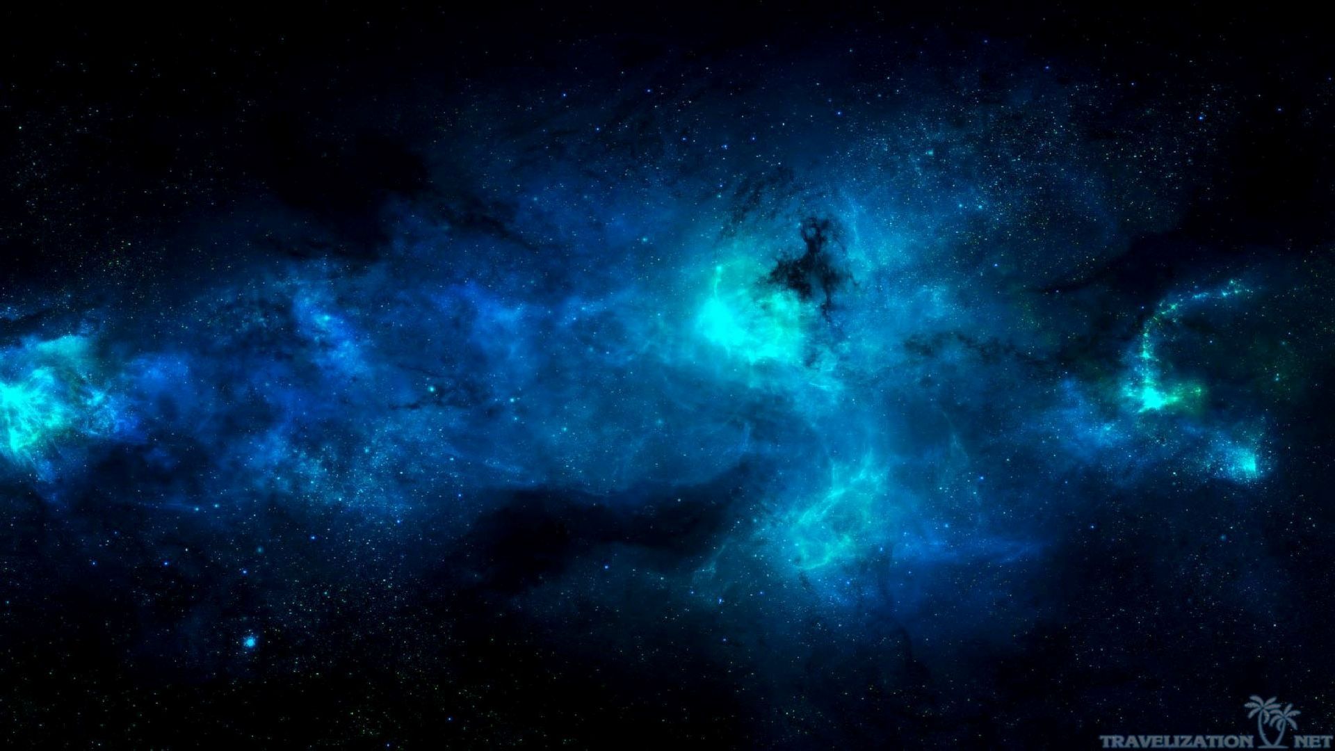 Nebulosa blu spazio profondo, 1920x1080 1080p, PC