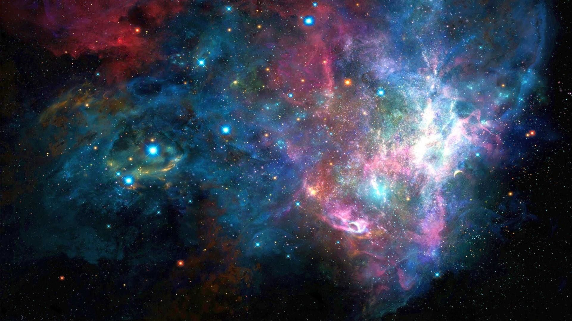 Nebulosa colorata nello spazio profondo, 1920x1080 1080p, PC