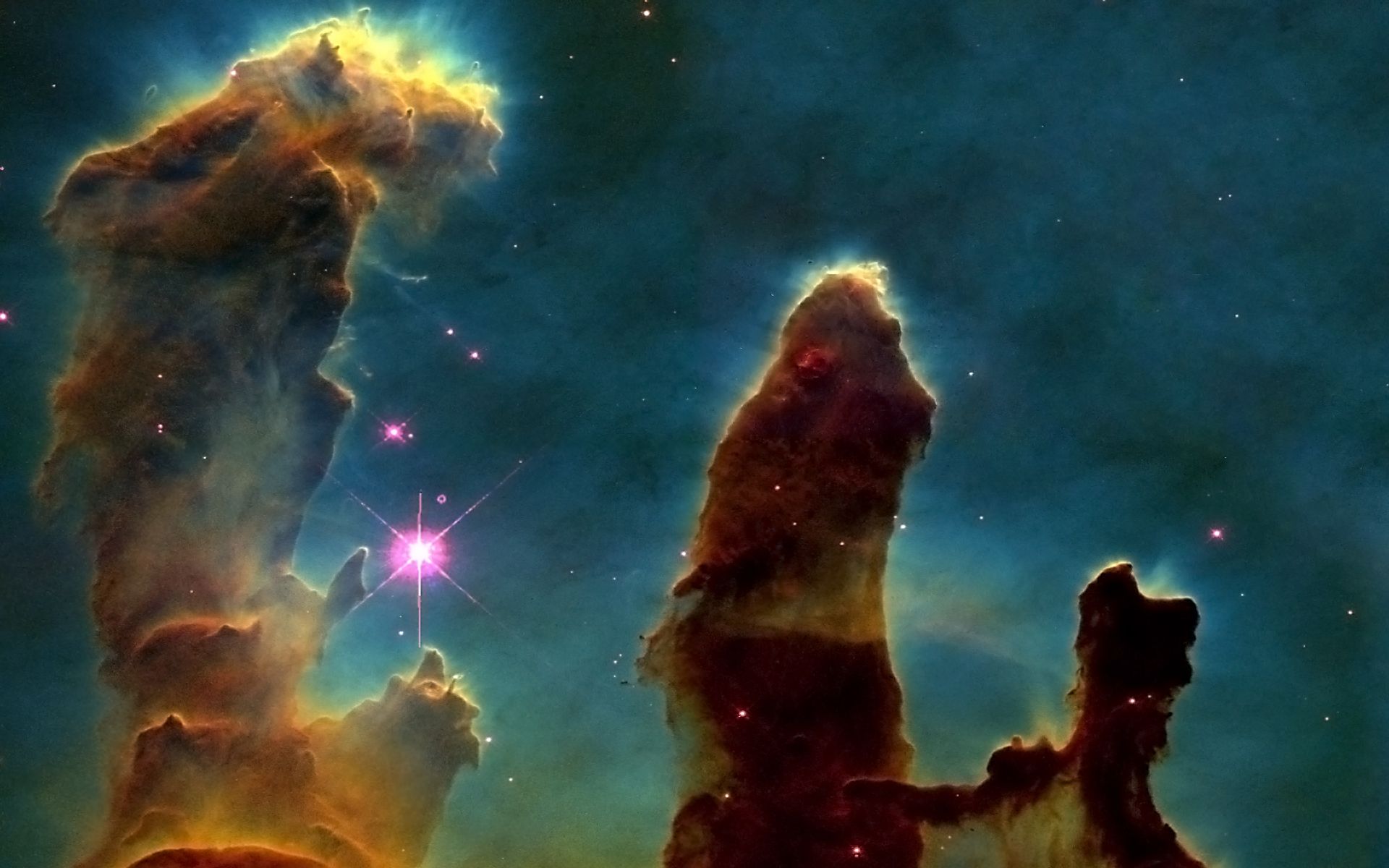 Pilastri della Creazione, nebulosa, 1920x1200 Full HD+, Laptop