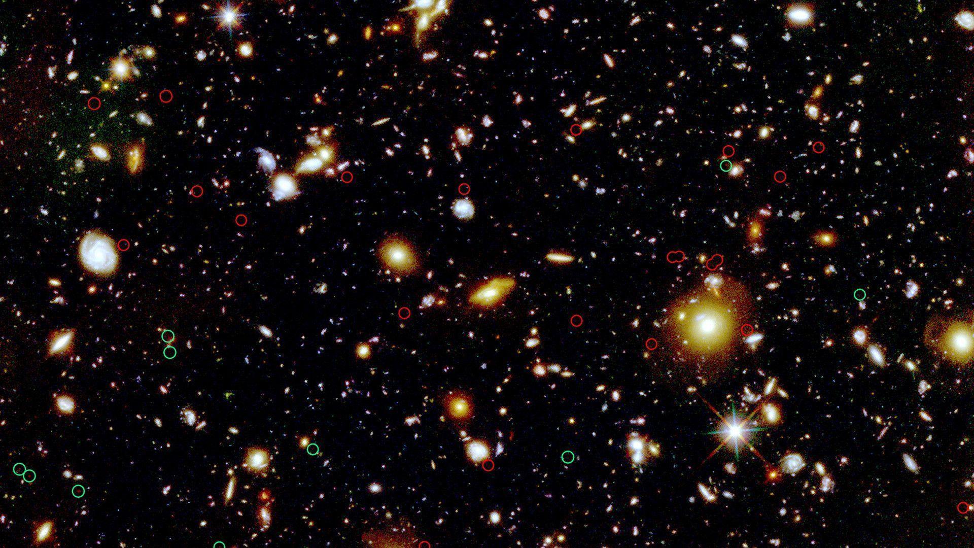 Galassie campo profondo Hubble, 1920x1080 Full HD 1080p, PC