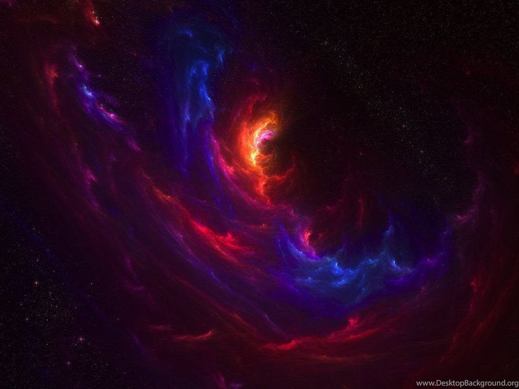 Nebulosa spaziale psichedelica colorata, 1032x774 HD, Laptop
