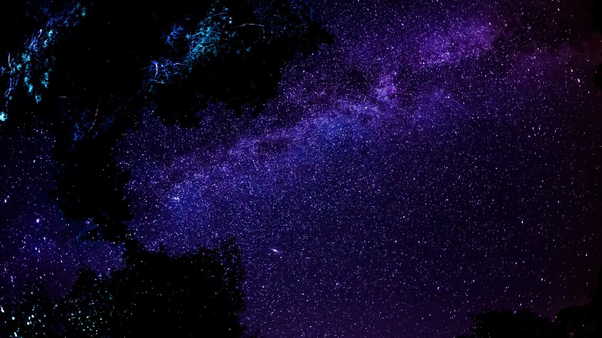 Cielo stellato viola notturno, 1920x1080 1080p, Desktop