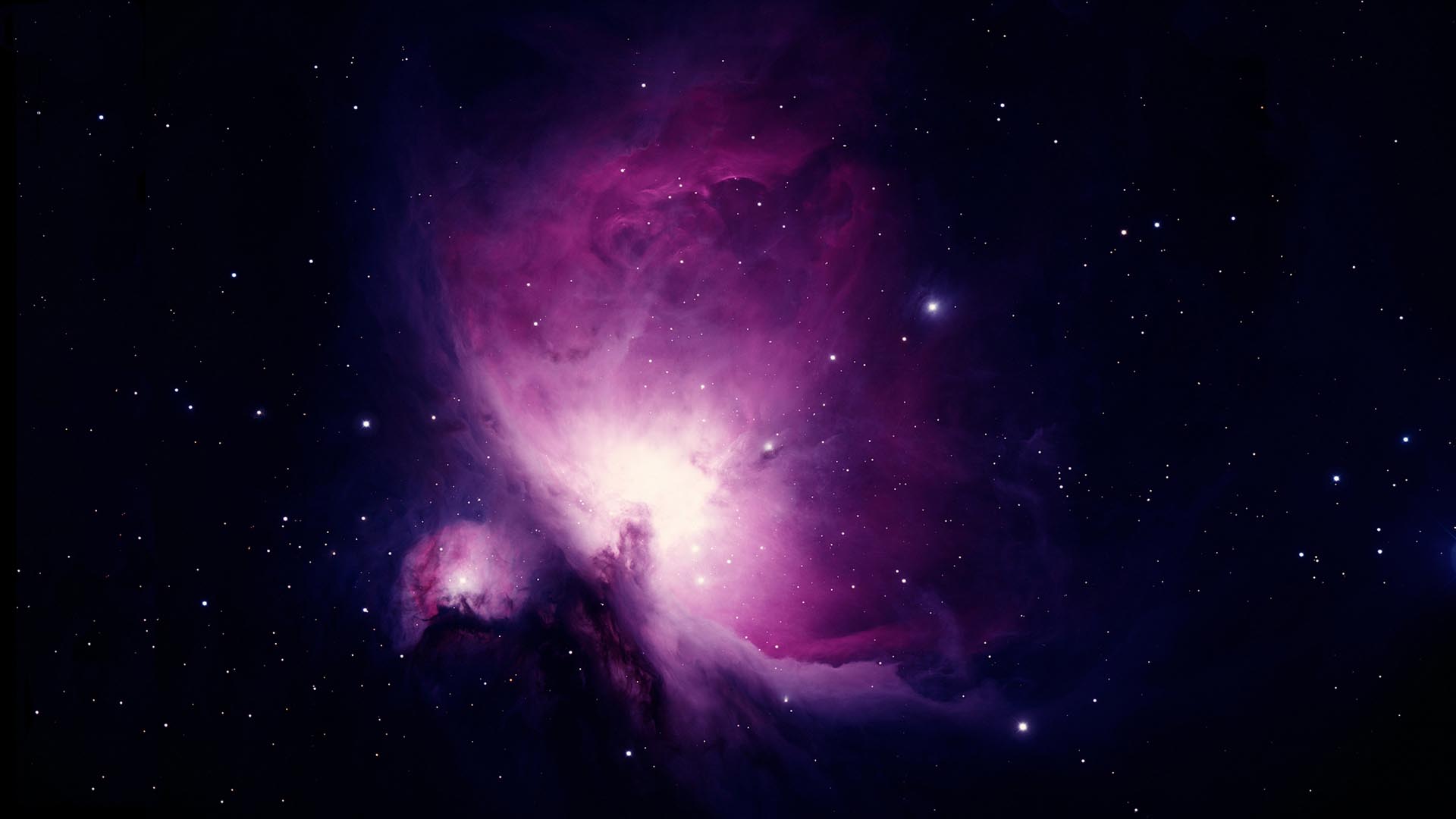 Nebulosa viola con stelle, 1920x1080 1080p, Laptop