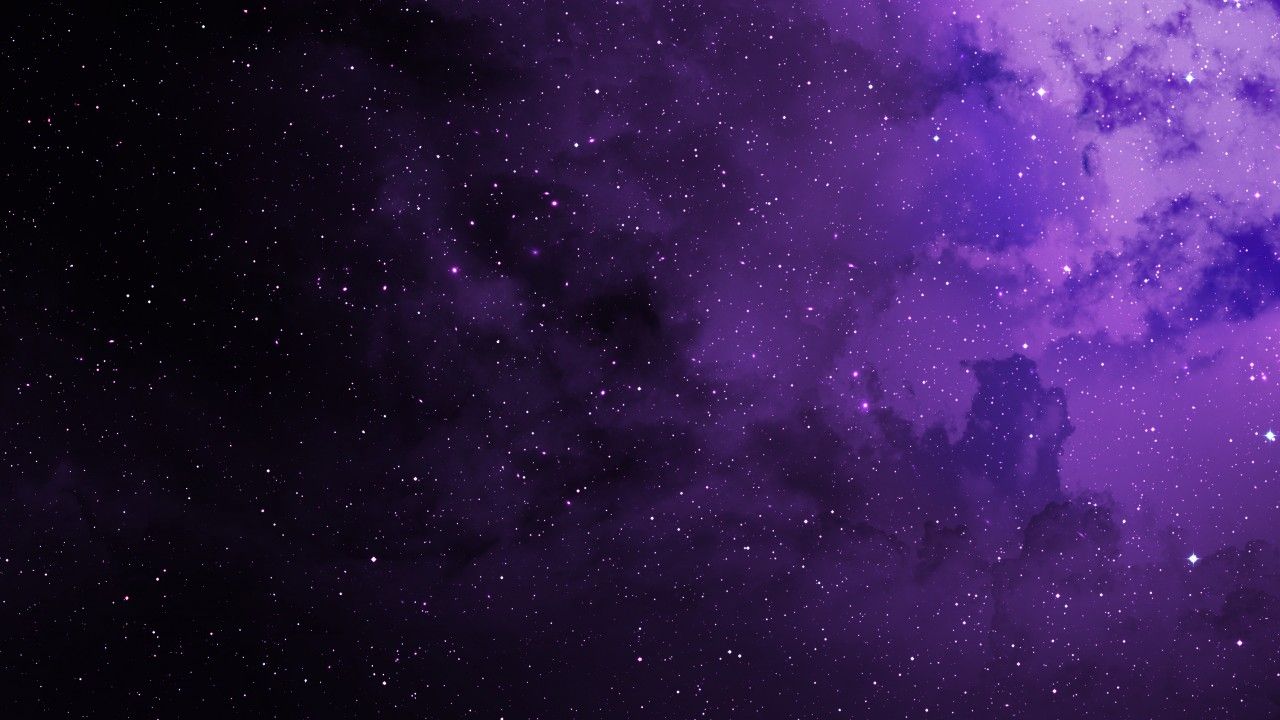 Cielo stellato viola cosmico, 1280x720 HD, Desktop