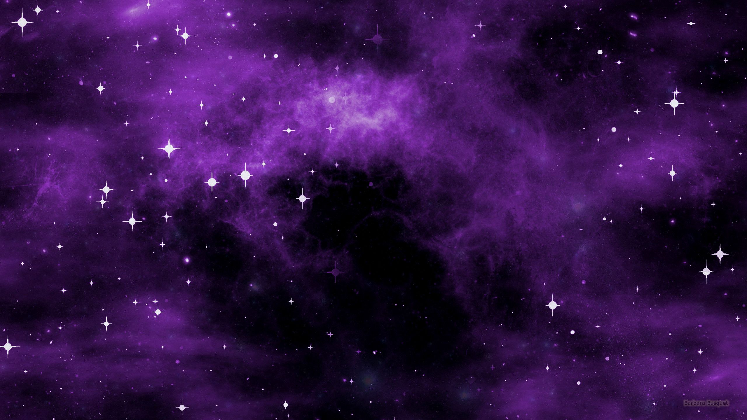 Galassia stelle spazio viola, 2560x1440 2K QHD, PC