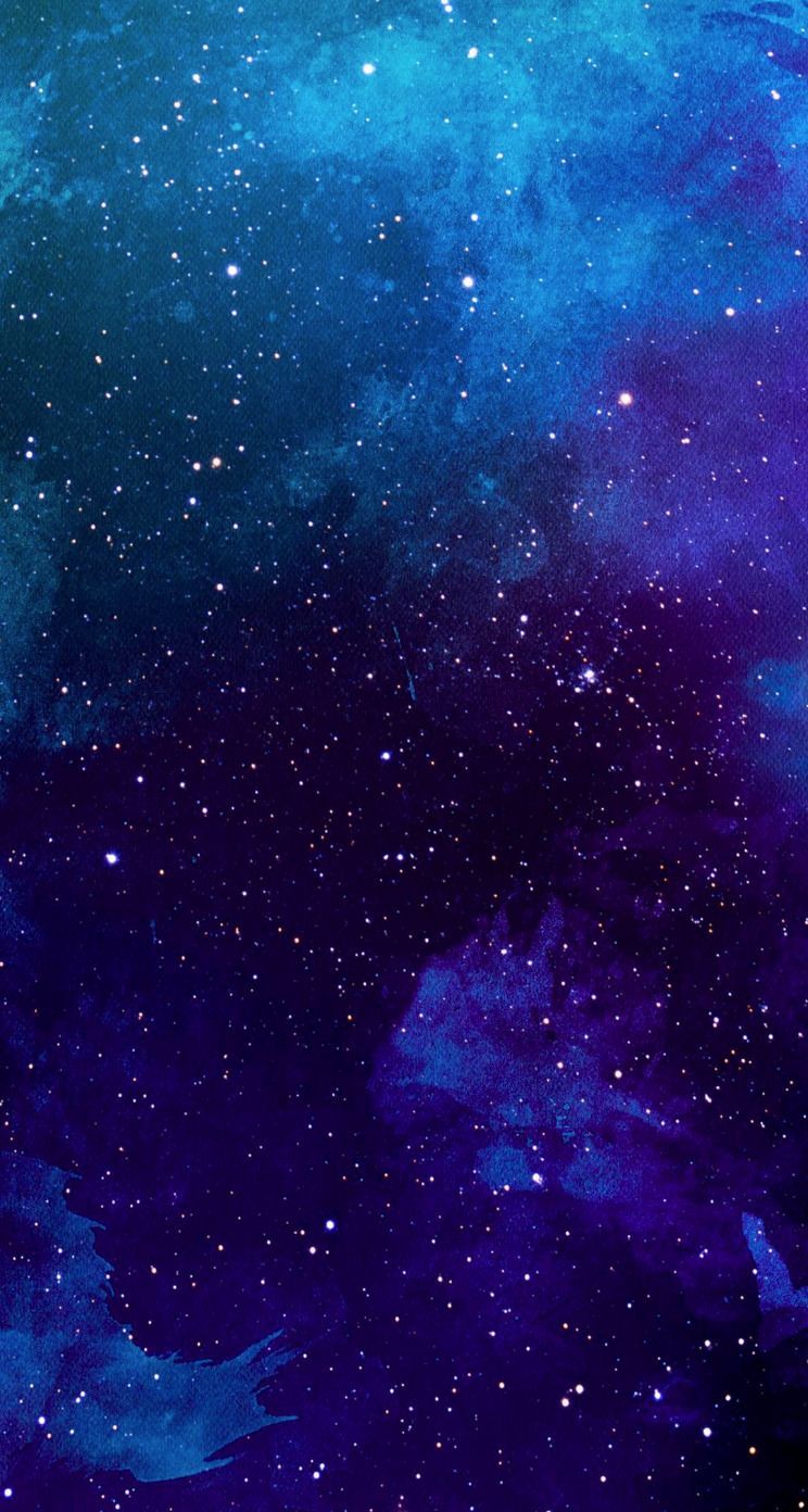 Galassia blu e viola, 744x1392 Full HD Verticale, iPhone