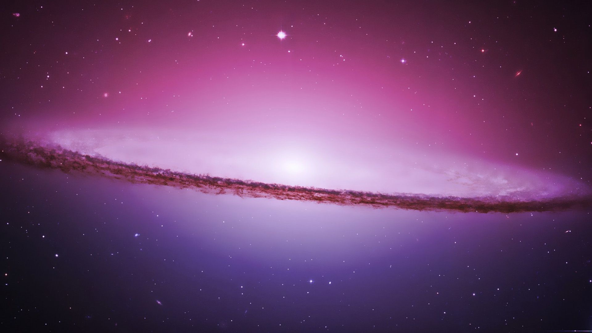 Galassia viola con stelle, 1920x1080 1080p, Desktop