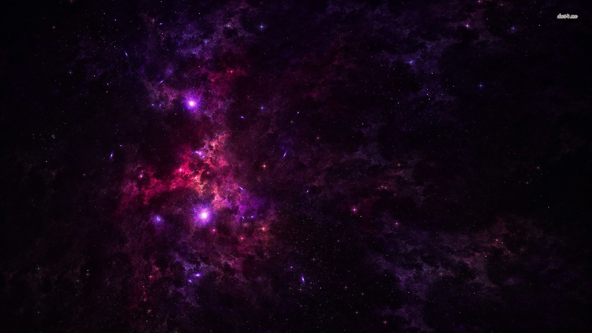 Nebulosa viola e rossa nello spazio, 1920x1080 Full HD 1080p, Desktop