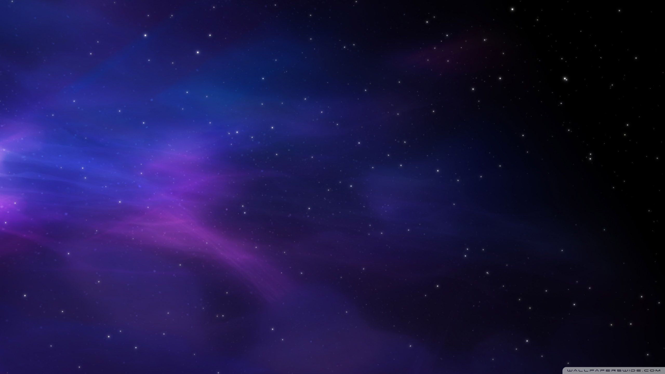 Nebulosa viola e blu stellata, 2560x1440 2K QHD, PC