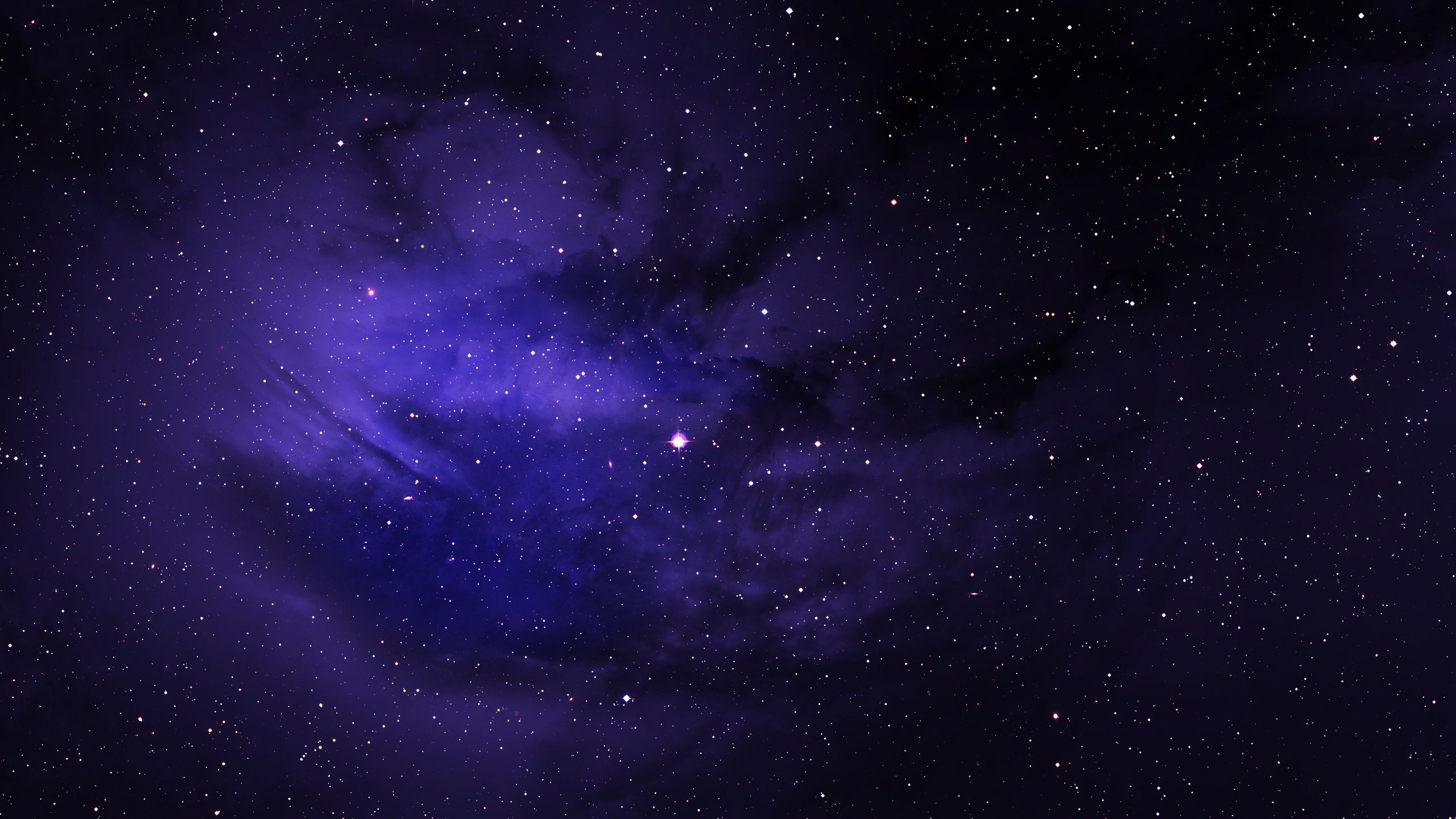 Nebulosa viola con stelle, 2560x1440 2K QHD, Monitor Gaming