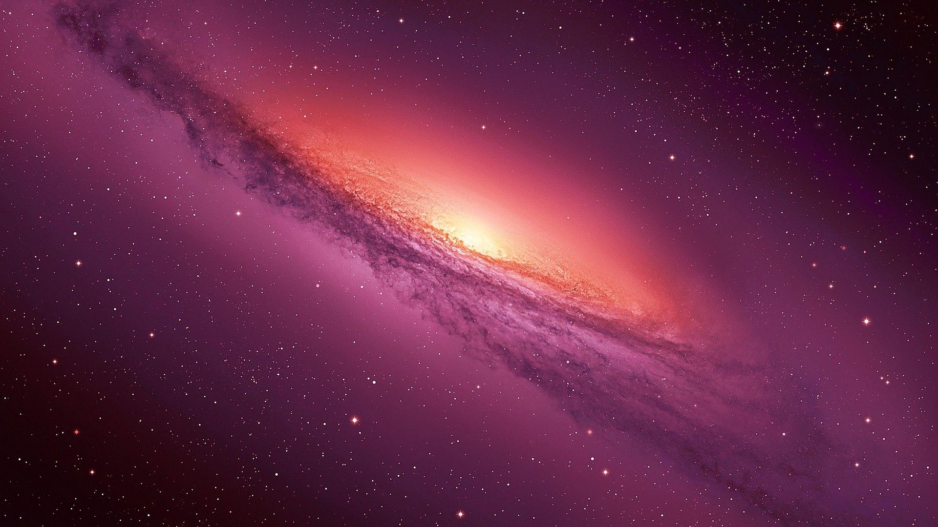 Galassia a spirale viola, 1920x1080 1080p, Laptop