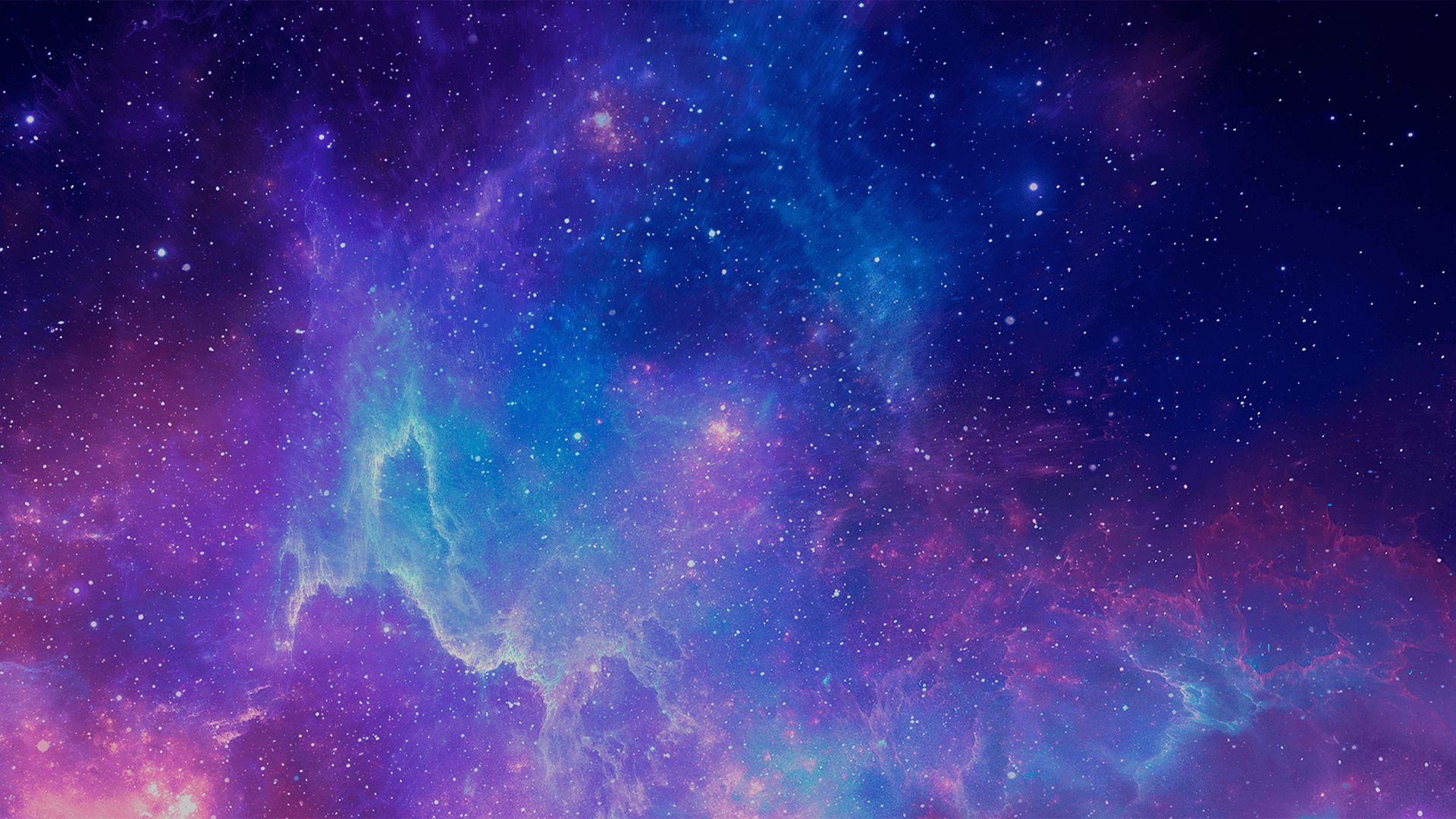 Nebulosa spaziale blu viola, 1920x1080 Full HD 1080p, Desktop