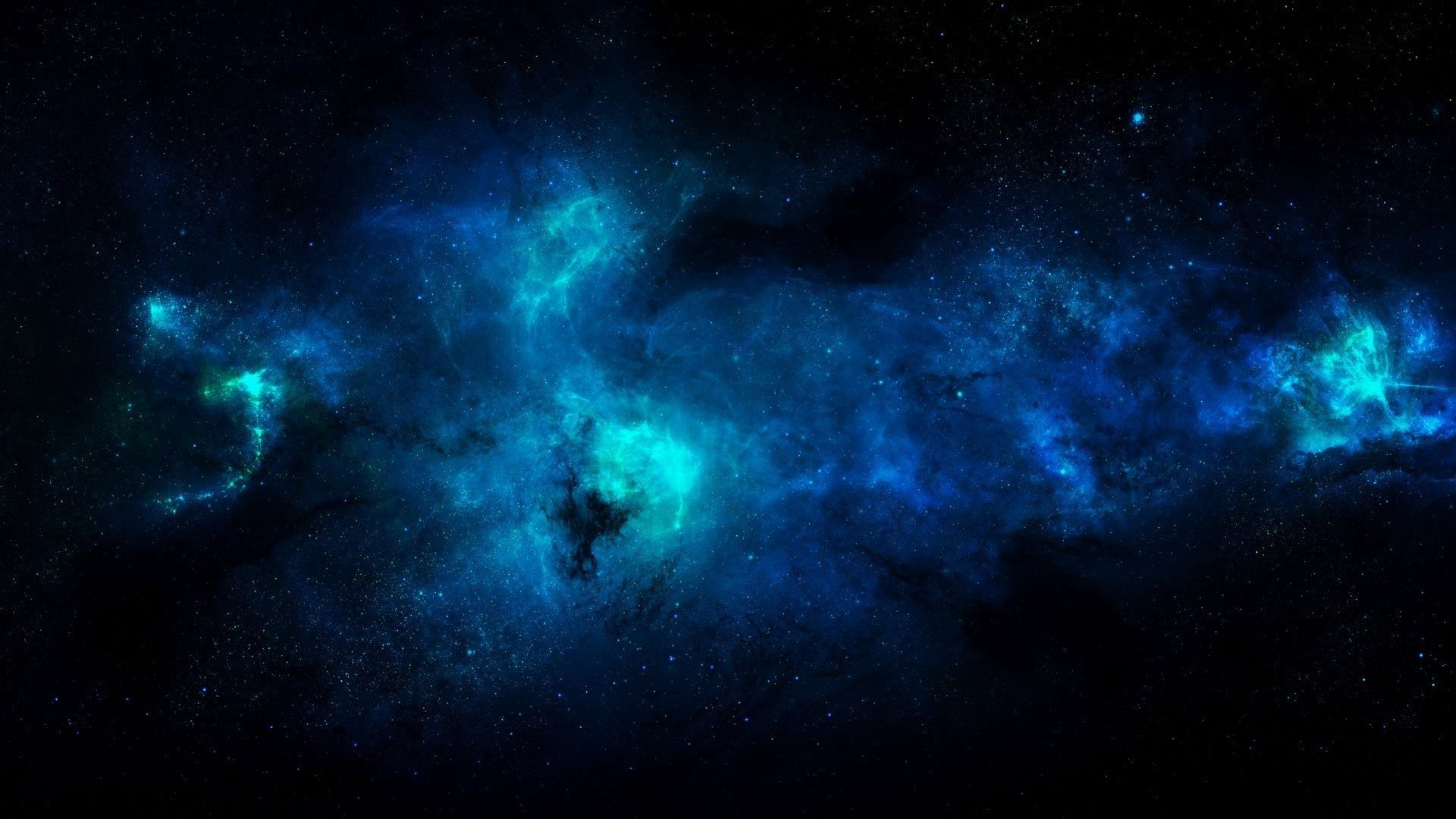 Nebulosa blu spazio stellato, 1920x1080 Full HD, Desktop