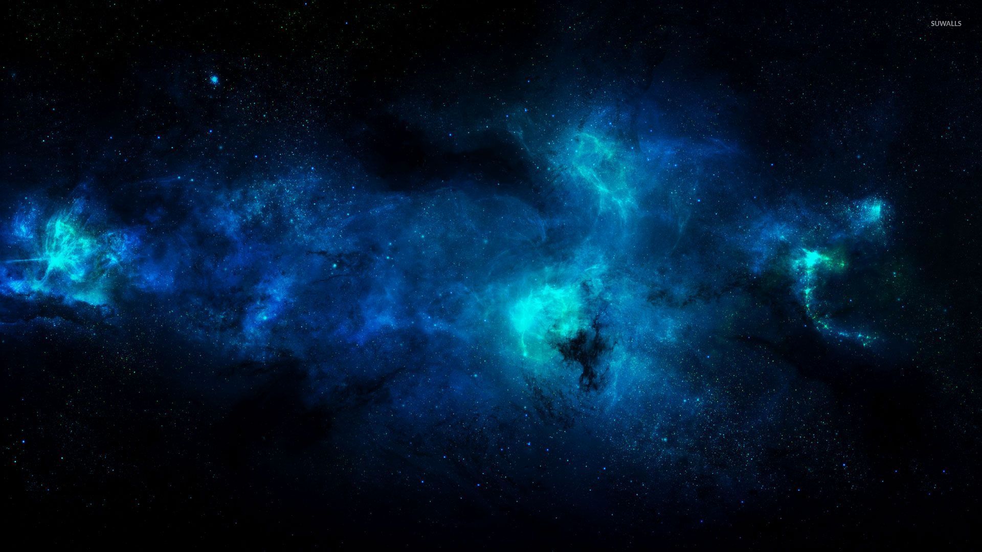 Nebulosa blu nello spazio, 1920x1080 Full HD, Desktop