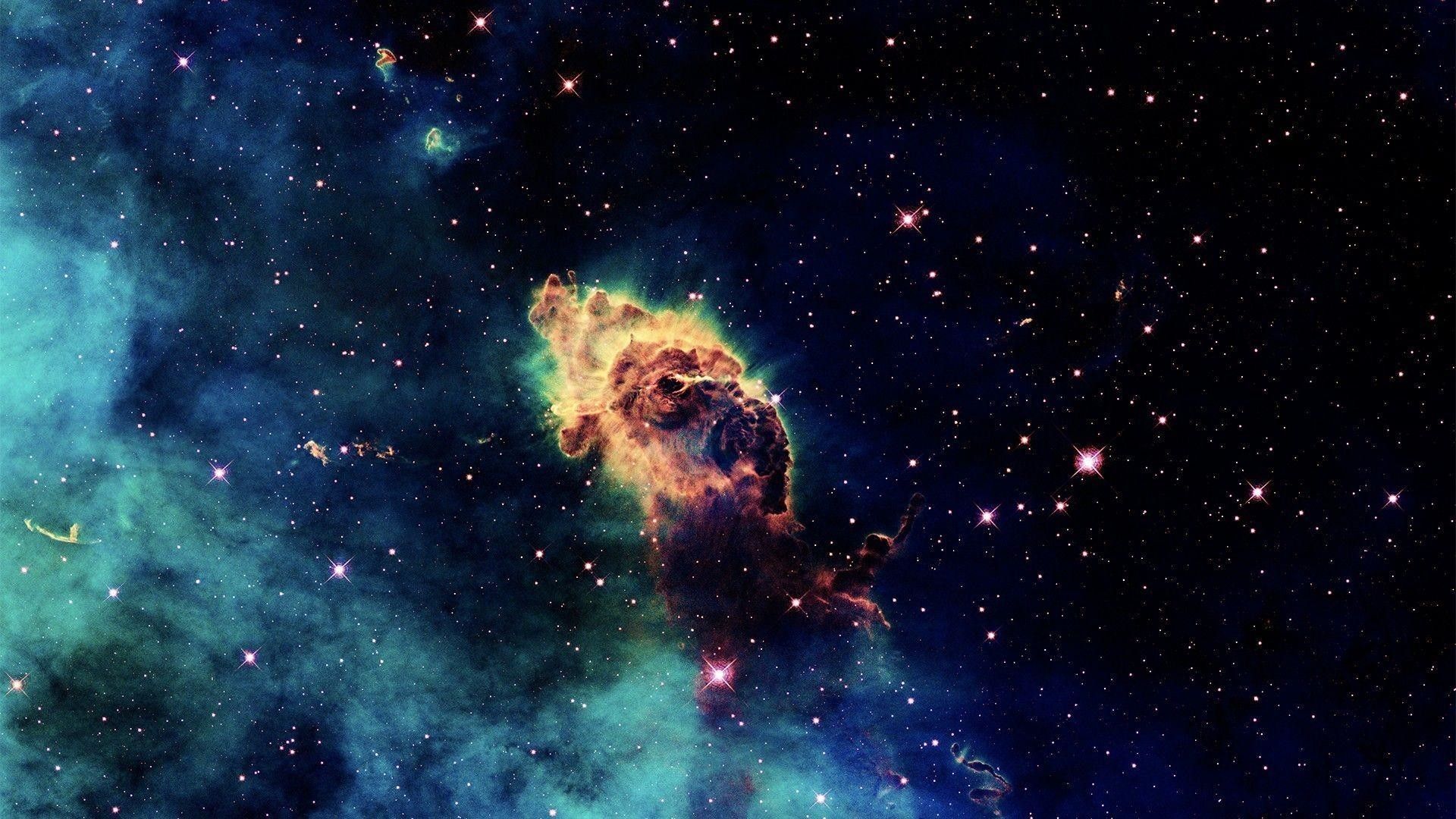 Nebulosa spaziale colorata stelle, 1920x1080 1080p, Desktop