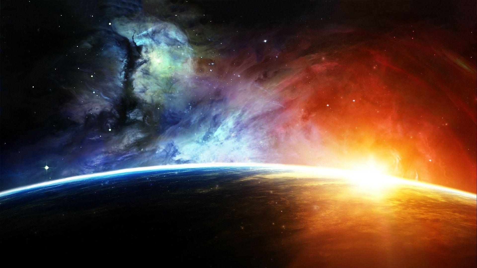 Alba planetaria dallo spazio, 1920x1080 1080p, Desktop