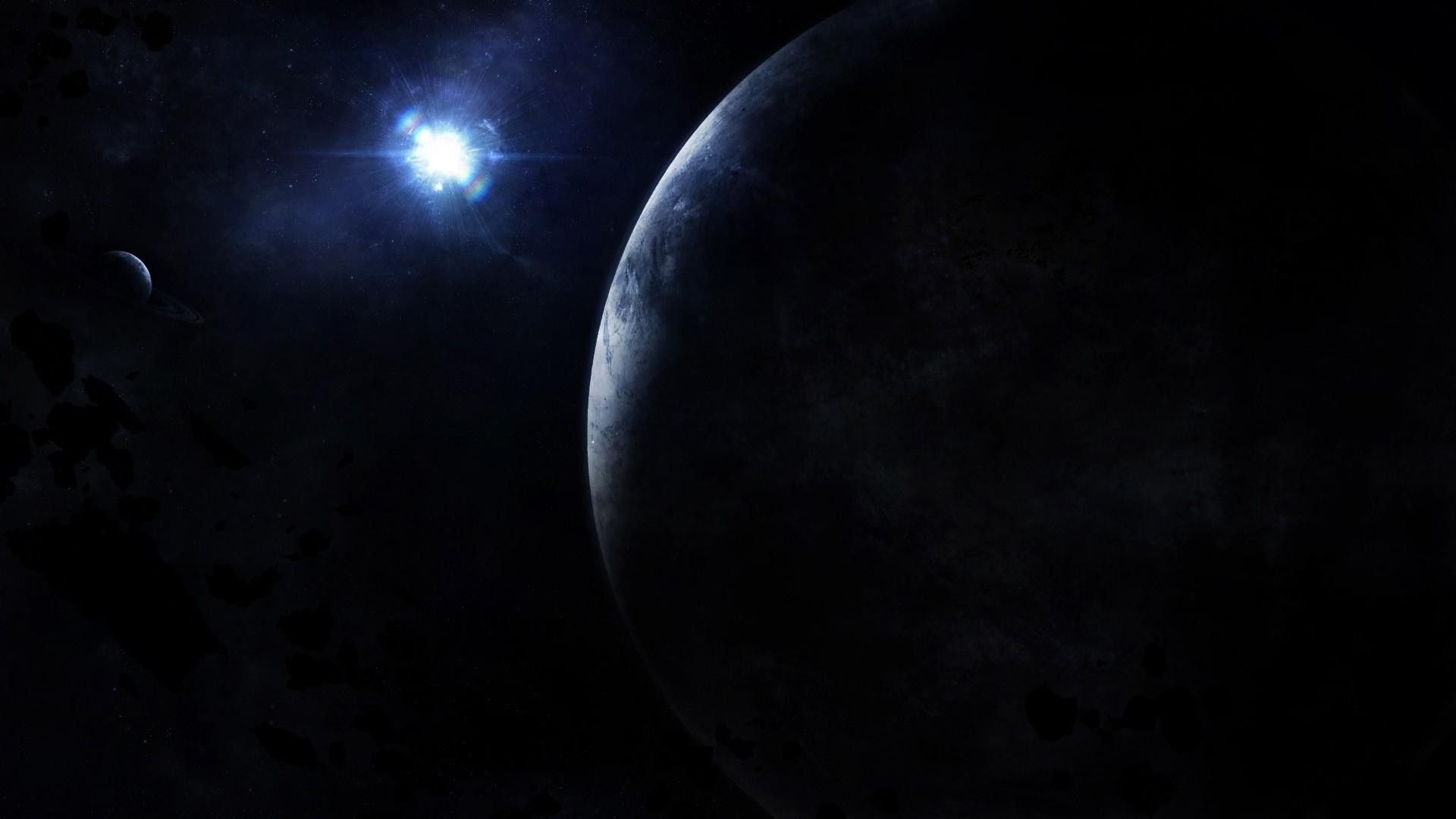 Pianeta e stella nello spazio, 1920x1080 1080p, Desktop