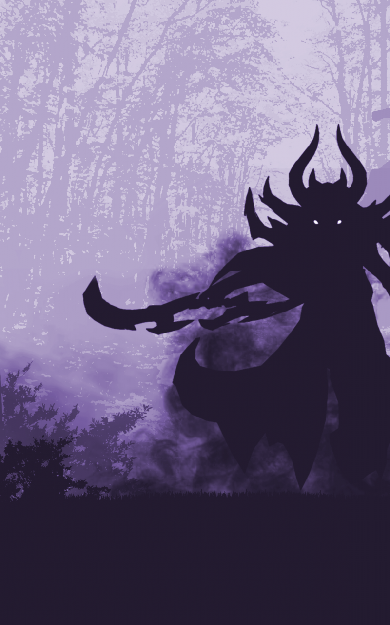 Spectre Dota 2 silhouette, 800x1280 Full HD Verticale, Smartphone