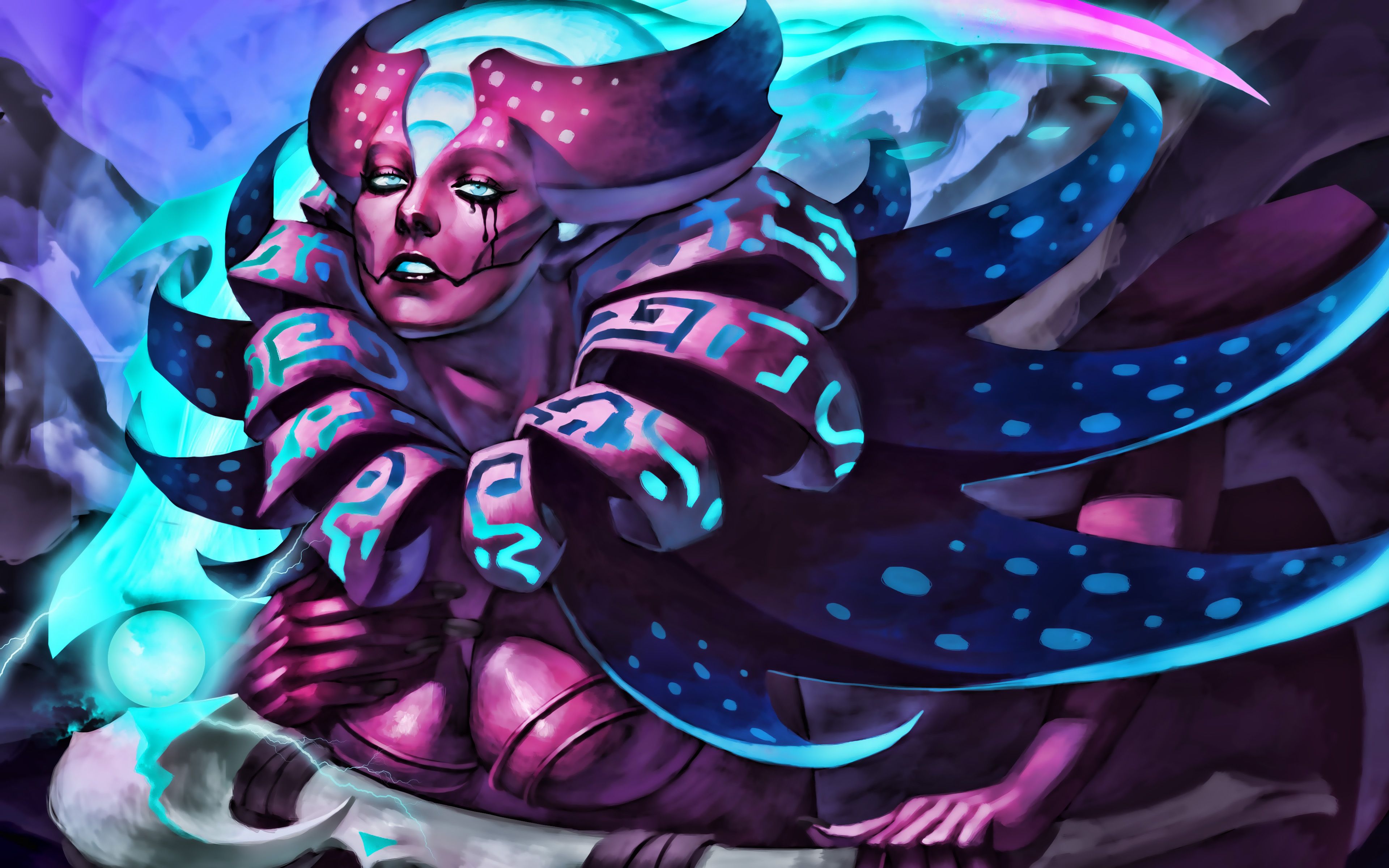Spectre Dota 2 guerriera, 3840x2400 UHD, PC 4K