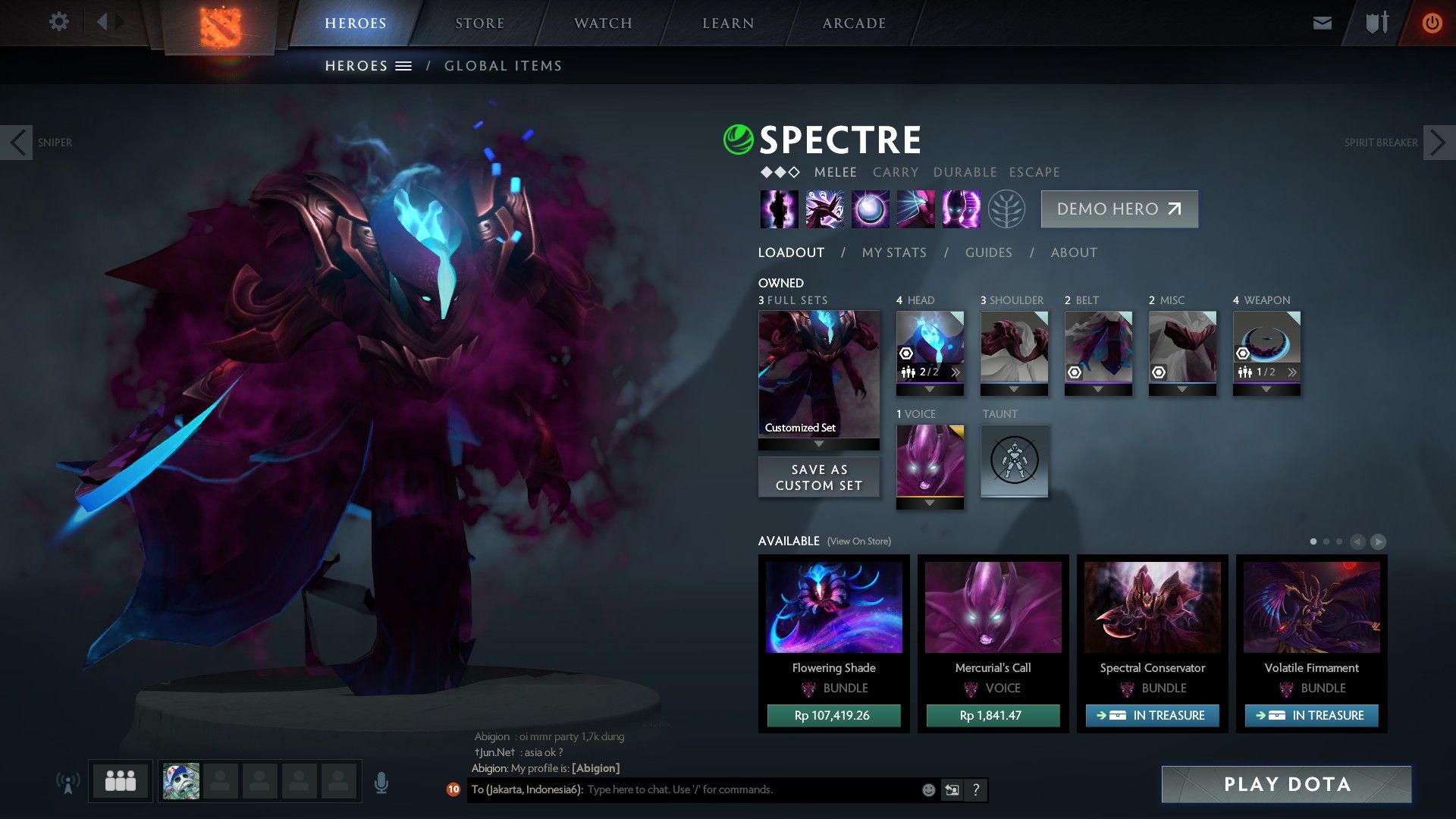 Spectre Dota 2 personaggio, 1920x1080 Full HD 1080p, Laptop