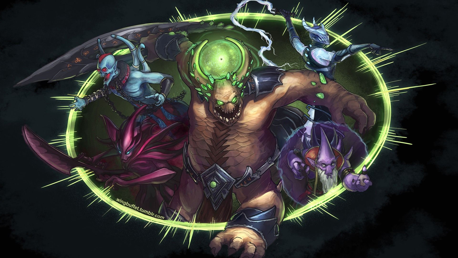 Underlord Dota 2 fan art, 1920x1080 Full HD, Desktop