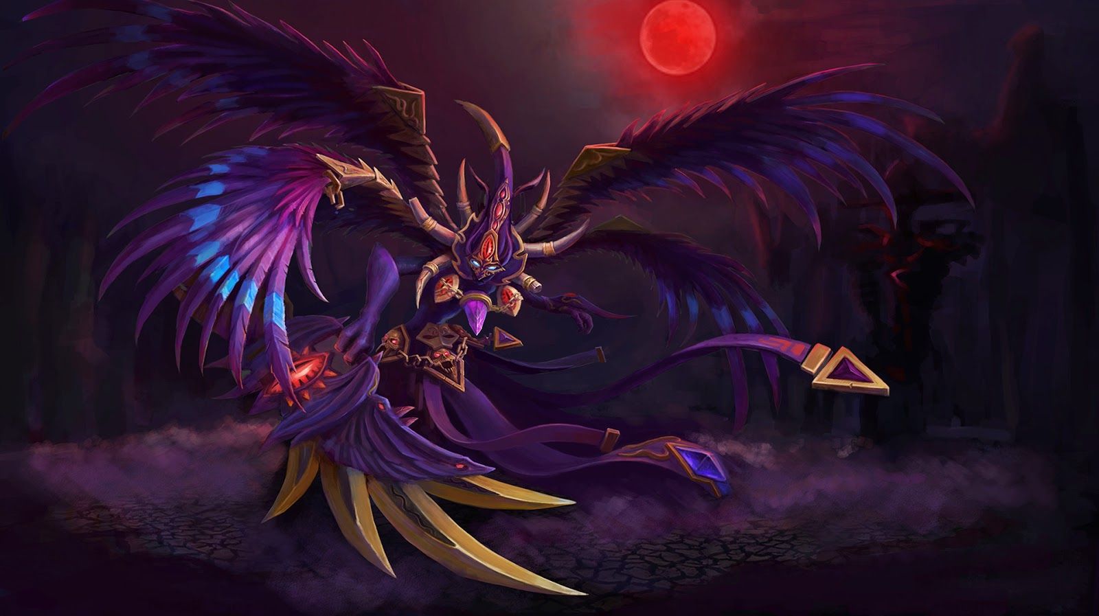 Spectre Dota 2 personaggio alato, 1600x897 900p, Desktop