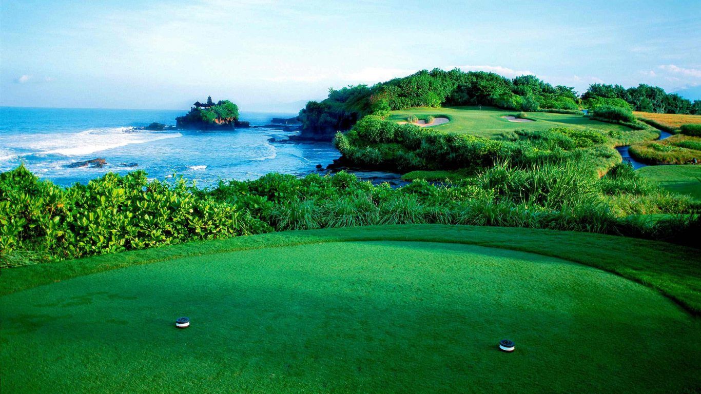Campo da golf spiaggia Bali, 1366x768 720p, PC
