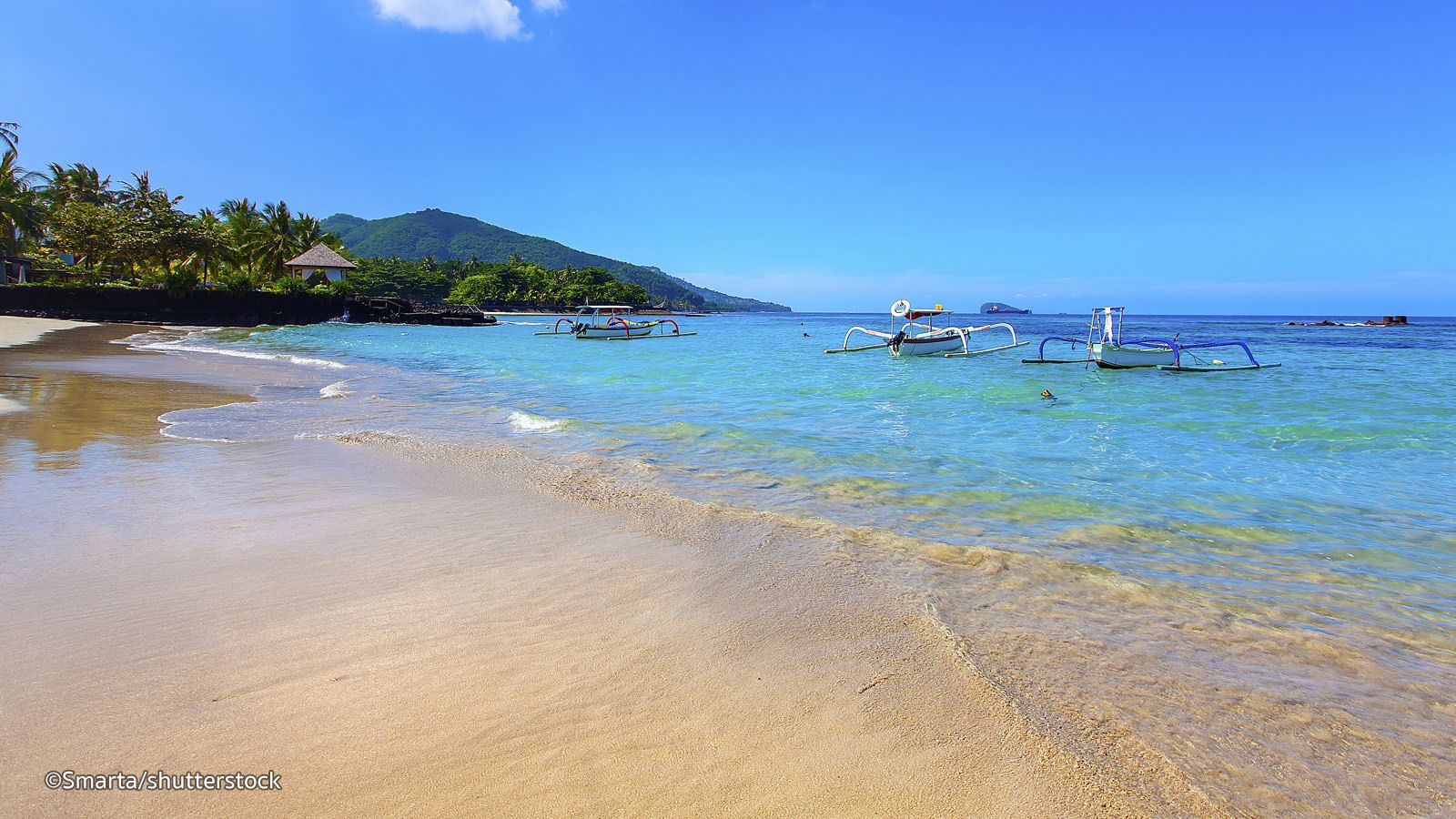 Spiaggia di Candidasa Bali, 1600x900 HD Ready, PC Desktop